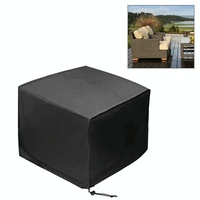 Waterproof Outdoor Furniture Cover - 210d Oxford Cloth - Anti-uv & Dust-proof - Fits 135x135x75cm - Black thumbnail