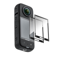 2-pack Tempered Glass Film for Insta360 X3 - Curved Hd thumbnail