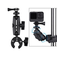 Adjustable 360 Degree Action Camera Clamp Holder - Extended Version thumbnail
