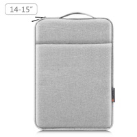 14-15 Inch Laptop Sleeve Briefcase With Zipper And Handle - Gray Blue thumbnail