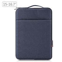 15-16.7 Inch Laptop Sleeve Briefcase With Zipper And Handle - Gray Blue thumbnail