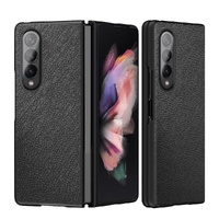 Foldable Cross Pattern Phone Case for Samsung Galaxy z Fold 4 / 5g - Foldable Design - Red thumbnail