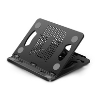 Adjustable Laptop Cooling Stand - Foldable Design - Pink thumbnail