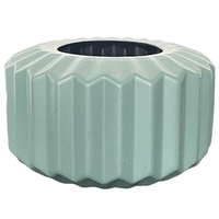 Versatile Vase for Wet and Dry Flowers - Glazed Decorative Pot - Light Green thumbnail