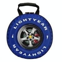 Kindergarten Shoulder Bag - Tire Shaped for Kids - Black thumbnail
