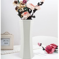 Versatile Plastic Vase for Creative Wet and Dry Flower Arrangements - Blue thumbnail