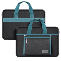 Portable Oxford Laptop Bag - Durable Fabric - Black thumbnail