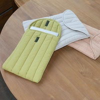 Lightweight Cotton Embroidery Inner Bag for Protection - Gray White - 12.9-13.3 Inch thumbnail