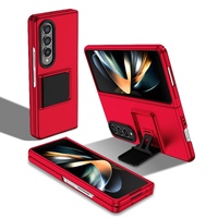 Foldable 3d Design Phone Case for Samsung Galaxy z Fold 4 / 5g - Wine Red thumbnail