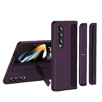 Detachable Pen & Phone Case for Samsung Galaxy z Fold 4 - 2 in 1 - Lavender thumbnail