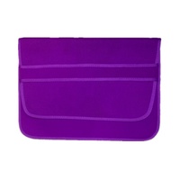 Horizontal Flap Clutch Bag with Neoprene Laptop Lining - Purple - 14 Inch thumbnail
