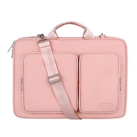 15.6 Inch Detachable Shoulder Laptop Bag - Thickened Polyester - Silver Gray thumbnail