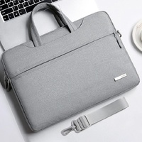 15.6 Inch Inner Bag with Shoulder Strap for Handbag or Laptop - Grey thumbnail