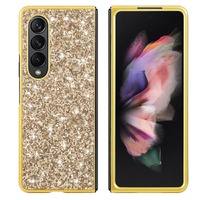 Glitter Tpu Shockproof Case for Samsung Galaxy z Fold 4 - Black thumbnail