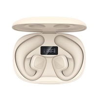 Wireless Tws Bluetooth Earbuds with Air Conduction Technology - Khaki thumbnail