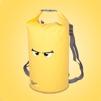 Waterproof Beach Bag For Outdoor Activities Pvc Mesh Cloth Storage Bucket For Swimming Rafting And Seaside Fun - Orange thumbnail