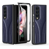 Embossed Folding Case for Samsung Galaxy z Fold 4 - Blue thumbnail