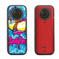 Protective Film Stickers for Dji Insta360 X3 Panoramic Camera - Graffiti + Carbon Pattern Black thumbnail