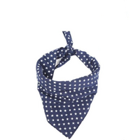 Pet Triangle Towel Christmas Snowflake Dog Saliva Towel - Size L - Blue thumbnail