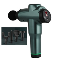 Portable Fascia Massage Gun For Muscle Relaxation - 12 Gears Green thumbnail