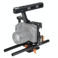 Video Camera Cage Stabilizer For Panasonic Lumix Dmc-Gh4 / Sony A7 Series - Orange thumbnail