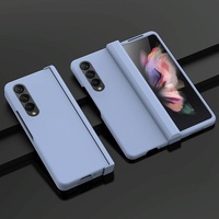 Foldable Skin Feel Case for Samsung Galaxy z Fold 4 / 5g - Orange thumbnail