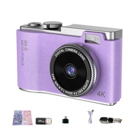Retro Kids Camera With Dual-Lens 4K Hd Ccd - 2.4 Inch - Pink thumbnail