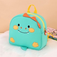 Kids' Anti-lost School Bag - Secure & Stylish - Green Dinosaur Trumpet thumbnail