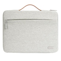 Waterproof Laptop Sleeve Bag With Zipper - Handheld - Grey thumbnail