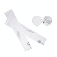 Breathable Golf Sunscreen Sleeve - Fluorescent Green - Grey thumbnail