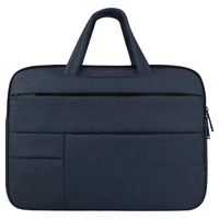 14 Inch Laptop Tablet Bag With Multiple Pockets And Soft Handle - Grey thumbnail