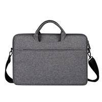 Hidden Portable One-shoulder Handbag for 14.1 Laptops - Waterproof Oxford Cloth - Light Grey thumbnail