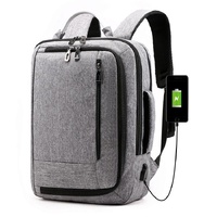 Multifunctional Oxford Laptop Backpack - Cxs-620 - Light Grey thumbnail