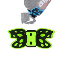 Gopro Helmet Mount Adapter - Butterfly Design - Blue thumbnail