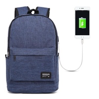 Multi-function Laptop Backpack with Usb Port - Fits 15.6 Devices - Oxford Cloth - 45x31x16cm - Blue thumbnail