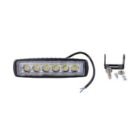 Dc 10 - 30V 18W 1500Lm 6500K 30 Degrees Adjustable Spot Waterproof Vehicle Car Boat Marine External Work Emergency Lights With 6 Intense Wafer Led Whi thumbnail