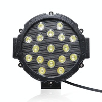 2 Pcs 3500Lm 6500K White Light 17 Led Waterproof Car Boat Marine Work Lights Spotlight Led Bulbs 30 Degrees Adjustable Dc 10 - 30V - Red thumbnail