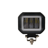 2 Pcs Car 4 Inch Square Spotlight Work Light With Angel Eyes Yellow Light thumbnail