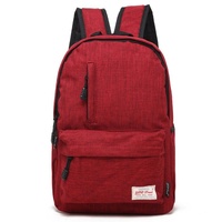 Multi-function Canvas Laptop Backpack - Fits 15.6 Macbook Samsung Sony Dell Alienware Chuwi Asus Hp - 42x29x13cm - Magenta thumbnail