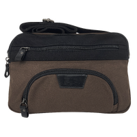 FIB Byron East West Sling Shoulder Bag Travel Adjustable Strap - Brown thumbnail