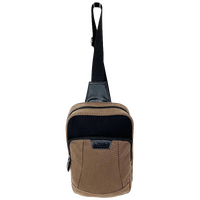 FIB Byron Sling Backpack Bag Travel w/ Single Adjustable Strap - Brown thumbnail