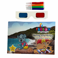 Funbox 3D Colouring Set Benny & Koby Western Australia Kids Childrens Toy 3+ thumbnail