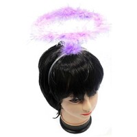 ANGEL HEADBAND Fairy Halo Hair Hoop Costume Dress Up Party - Violet Purple thumbnail