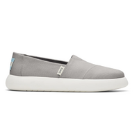 TOMS Womens Canvas Slip On Shoes Sneakers Flats Alpargata Espadrilles - Grey - US 7 thumbnail