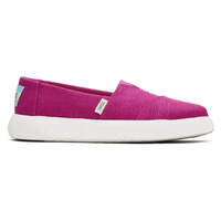 TOMS Womens Canvas Slip On Shoes Sneakers Flats Platform Espadrilles - Fuchsia Pink - US 9 thumbnail
