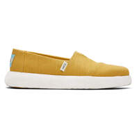 TOMS Womens Canvas Slip On Shoes Sneakers Flats Alpargata Espadrilles - Mustard - US 9 thumbnail