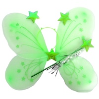 Girls Kids Angel Fairy Butterfly Wing Fancy Princess Party Costume Prop - Green thumbnail
