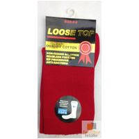 10x Pairs COTTON Rich LOOSE TOP SOCKS Medical Circulation Diabetic Comfort BULK -  - thumbnail