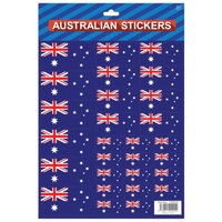 Australian Flag Stickers – A4 Sheet of Festive Stickers for Australia Day Celebrations thumbnail