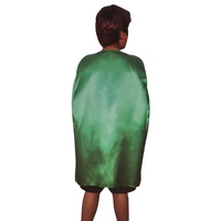 MEDIUM CAPE Kids Childrens Party Costume Vampire Halloween Coat School Team - Green thumbnail